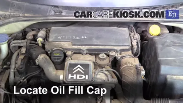 2004 Citroen C3 SX 1.4L 4 Cyl. Turbo Diesel Aceite Agregar aceite